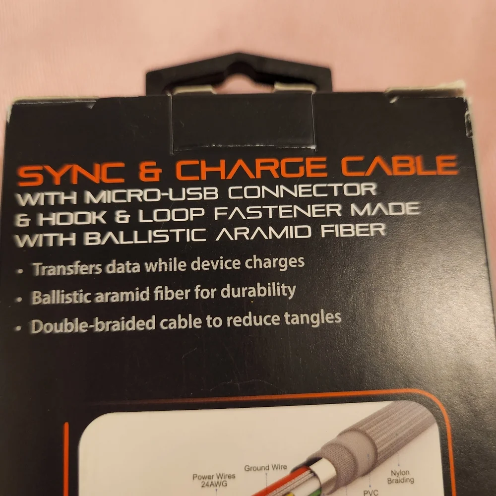 BlackWeb NEW Pink Sync & Charge with Micro-USB Connector 6 Foot Cable